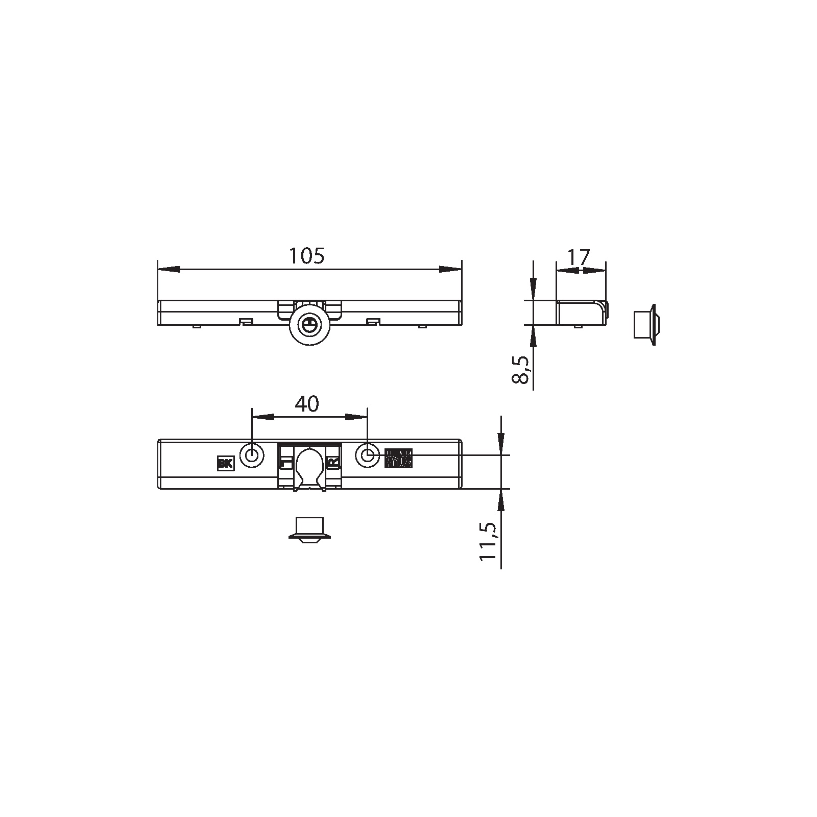 Winkhaus Balkontürschnäpper BK SL