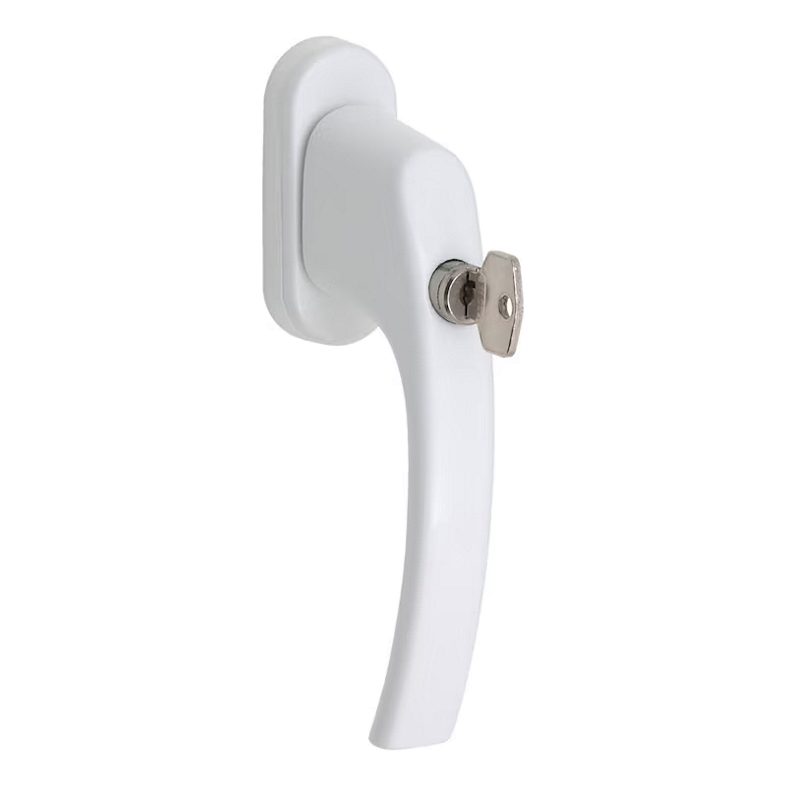 Würth Fenstergriff AL 420, RAL 9016 Verkehrsweiß, abschließbar 100 Nm